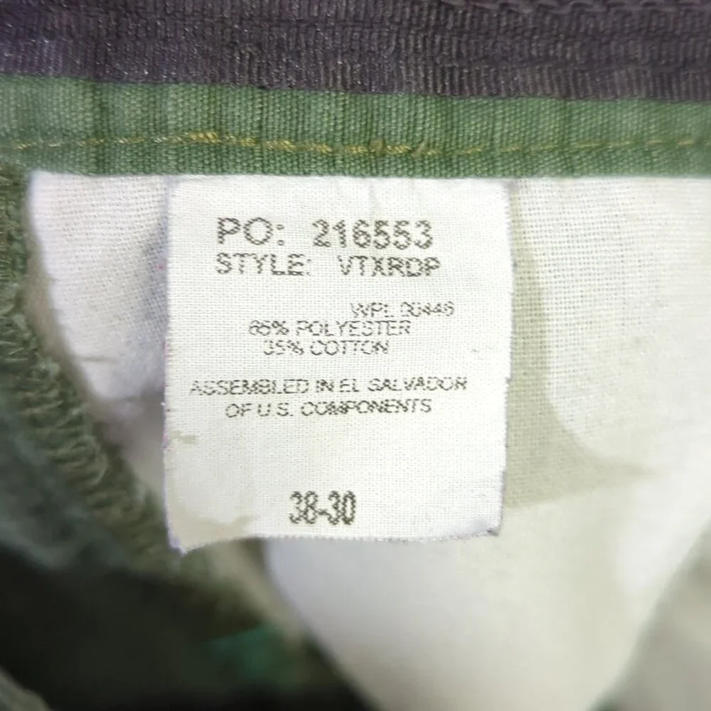 Vertx Pants Men's 38x30 Fits 35x29 Green Ripstop Cargo Outdoor Hiking Camp Flaws - Picture 12 of 16